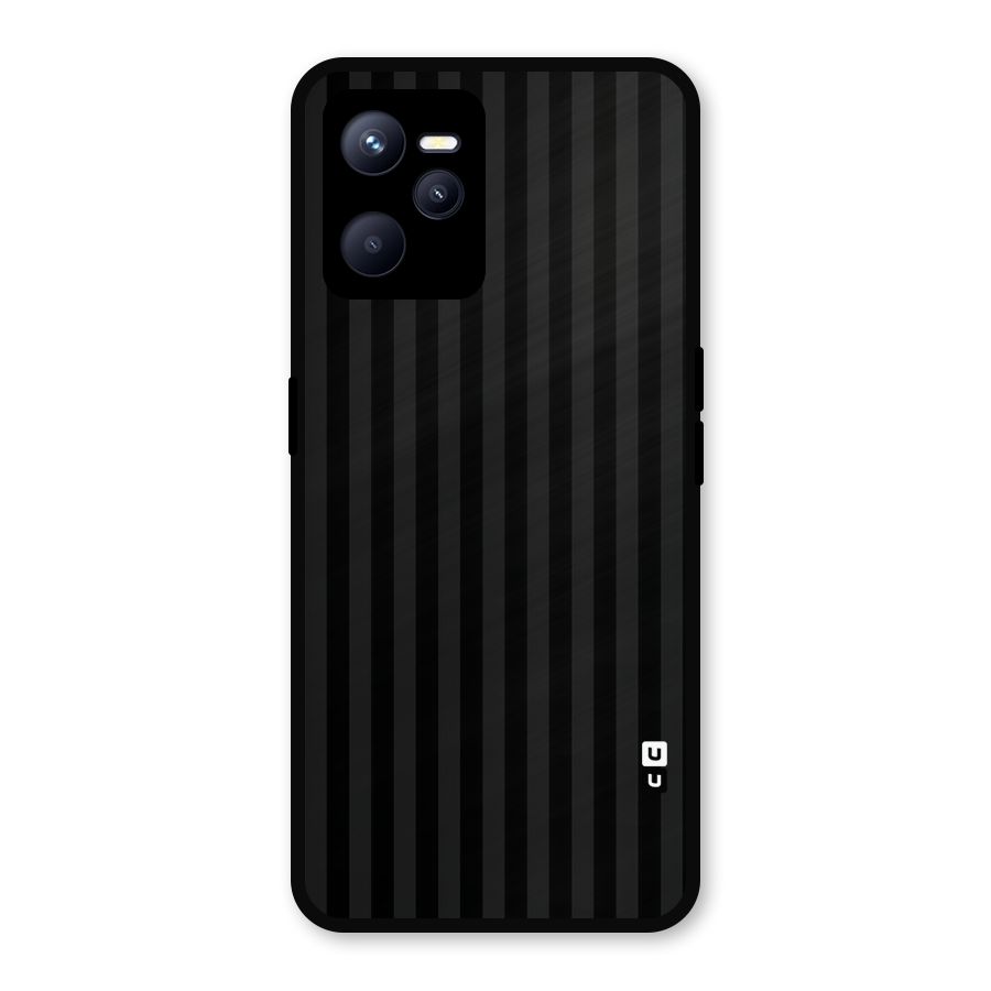 Pleasing Dark Stripes Metal Back Case for Realme C35