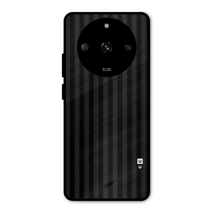Pleasing Dark Stripes Metal Back Case for Realme Narzo 60 5G