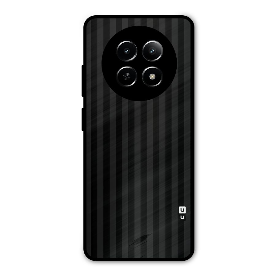 Pleasing Dark Stripes Metal Back Case for Realme Narzo N65