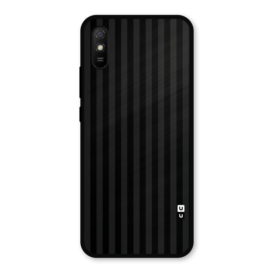 Pleasing Dark Stripes Metal Back Case for Redmi 9i