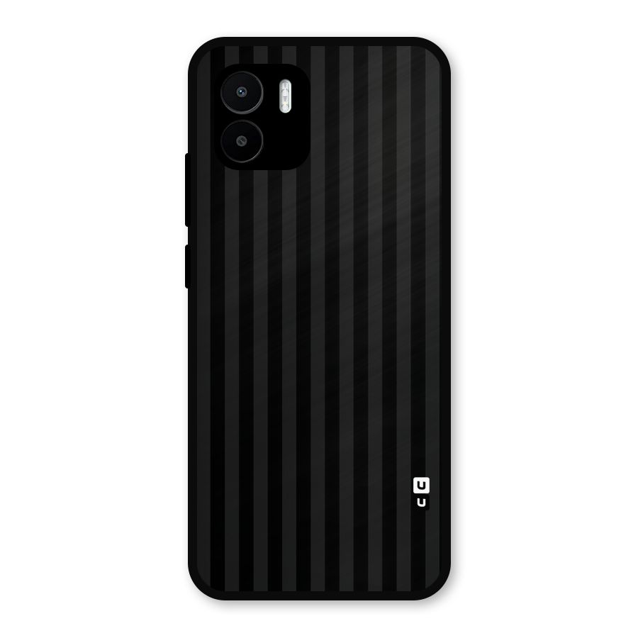 Pleasing Dark Stripes Metal Back Case for Redmi A2