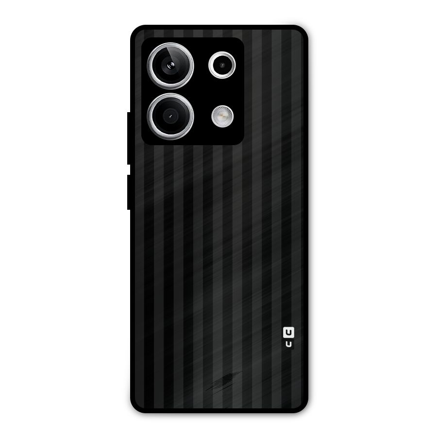 Pleasing Dark Stripes Metal Back Case for Redmi Note 13 5G