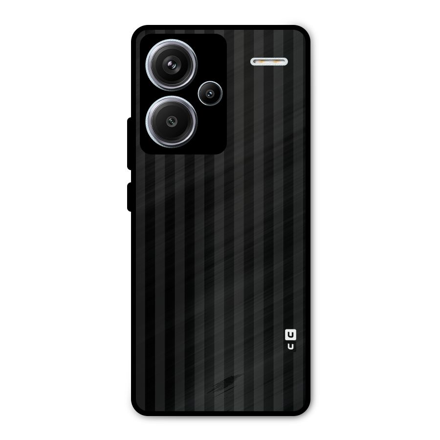 Pleasing Dark Stripes Metal Back Case for Redmi Note 13 Pro Plus