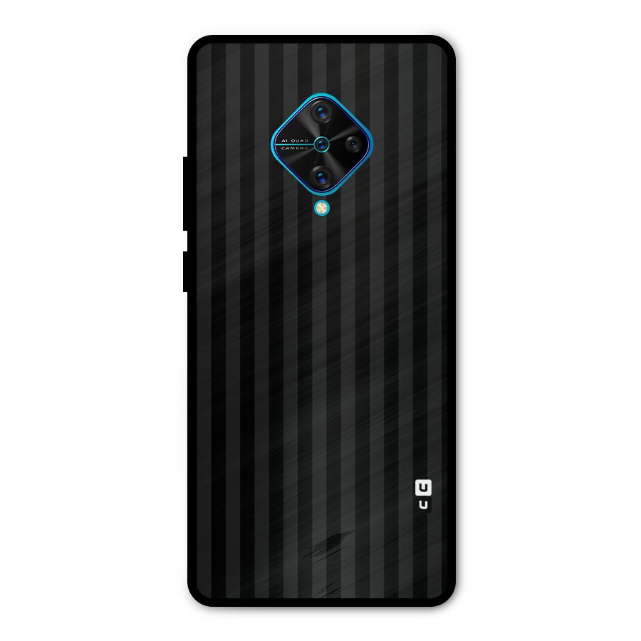 Pleasing Dark Stripes Metal Back Case for Vivo S1 Pro