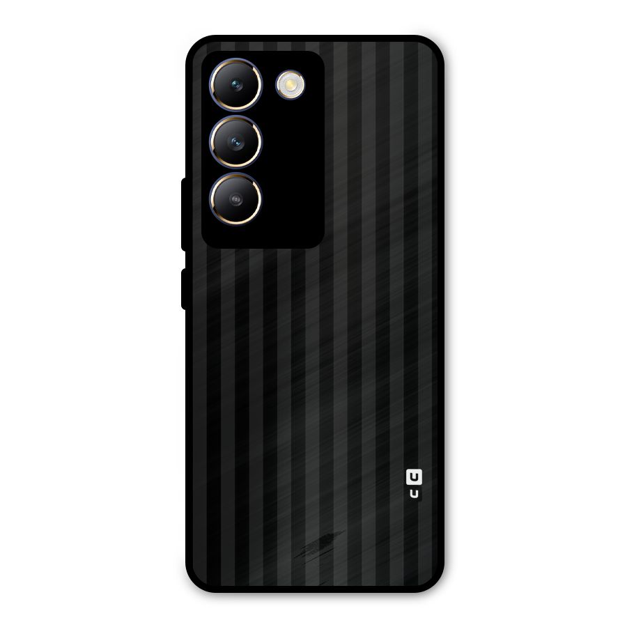 Pleasing Dark Stripes Metal Back Case for Vivo T3 5G