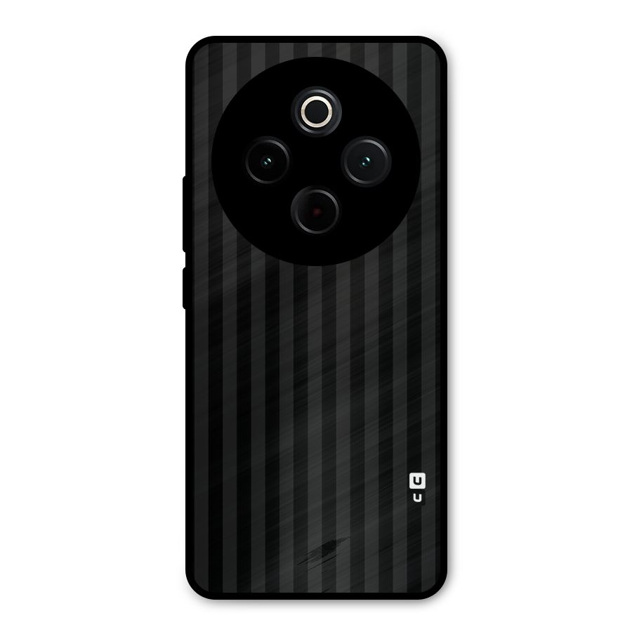 Pleasing Dark Stripes Metal Back Case for Vivo T4