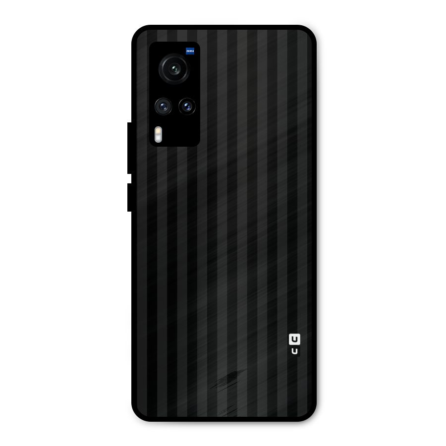 Pleasing Dark Stripes Metal Back Case for Vivo X60