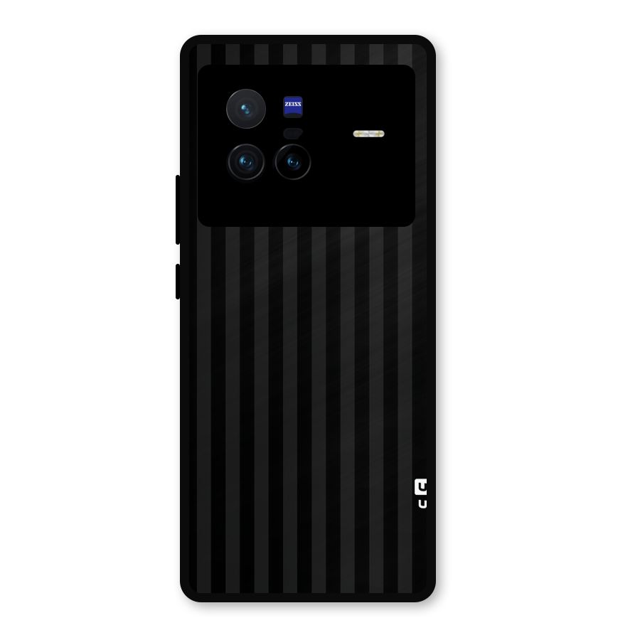 Pleasing Dark Stripes Metal Back Case for Vivo X80