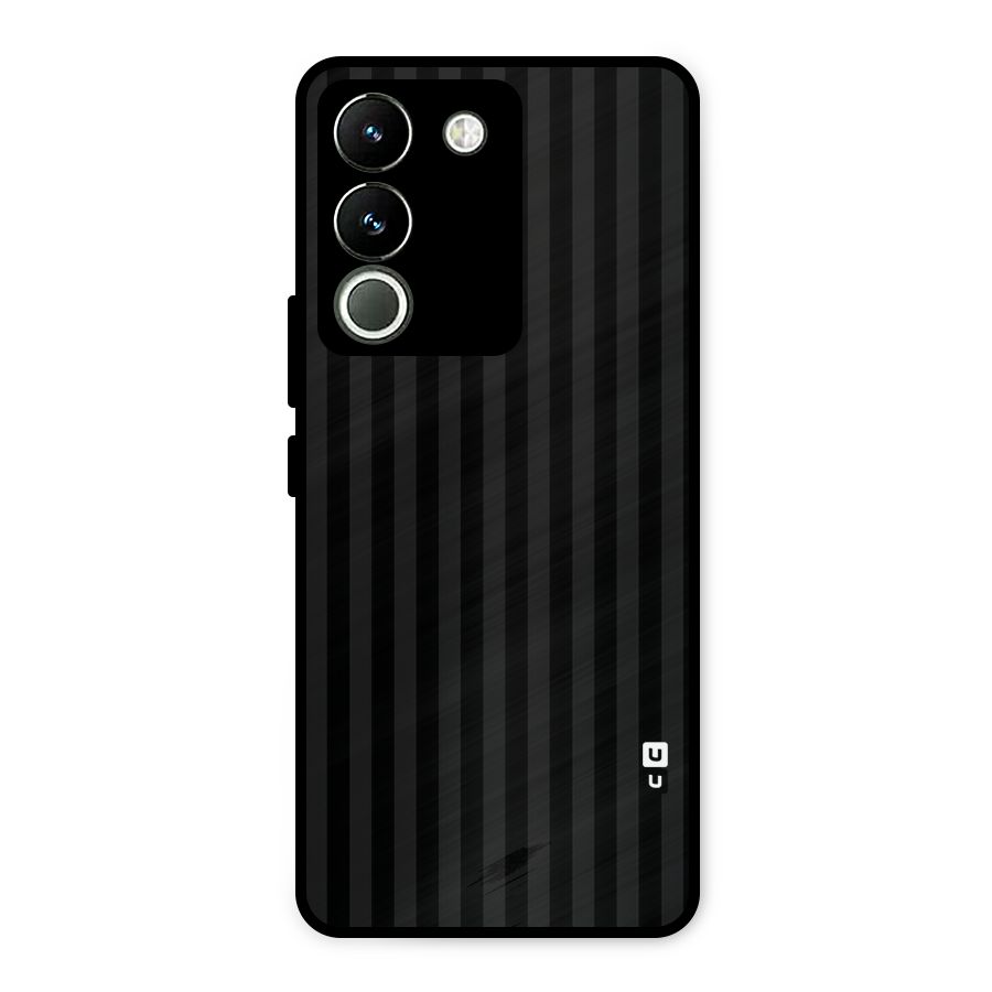 Pleasing Dark Stripes Metal Back Case for Vivo Y200