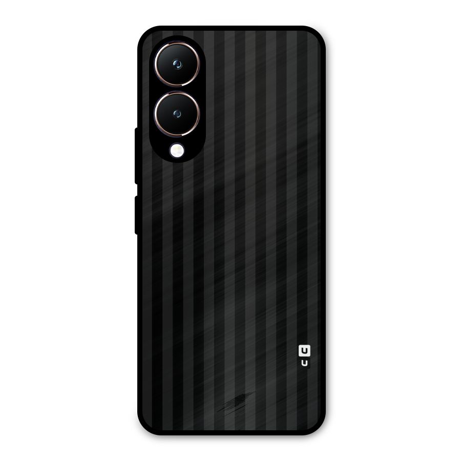 Pleasing Dark Stripes Metal Back Case for Vivo Y28