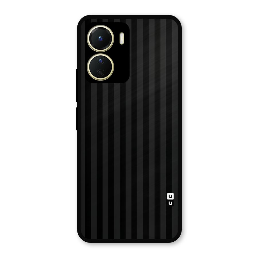 Pleasing Dark Stripes Metal Back Case for Vivo Y56