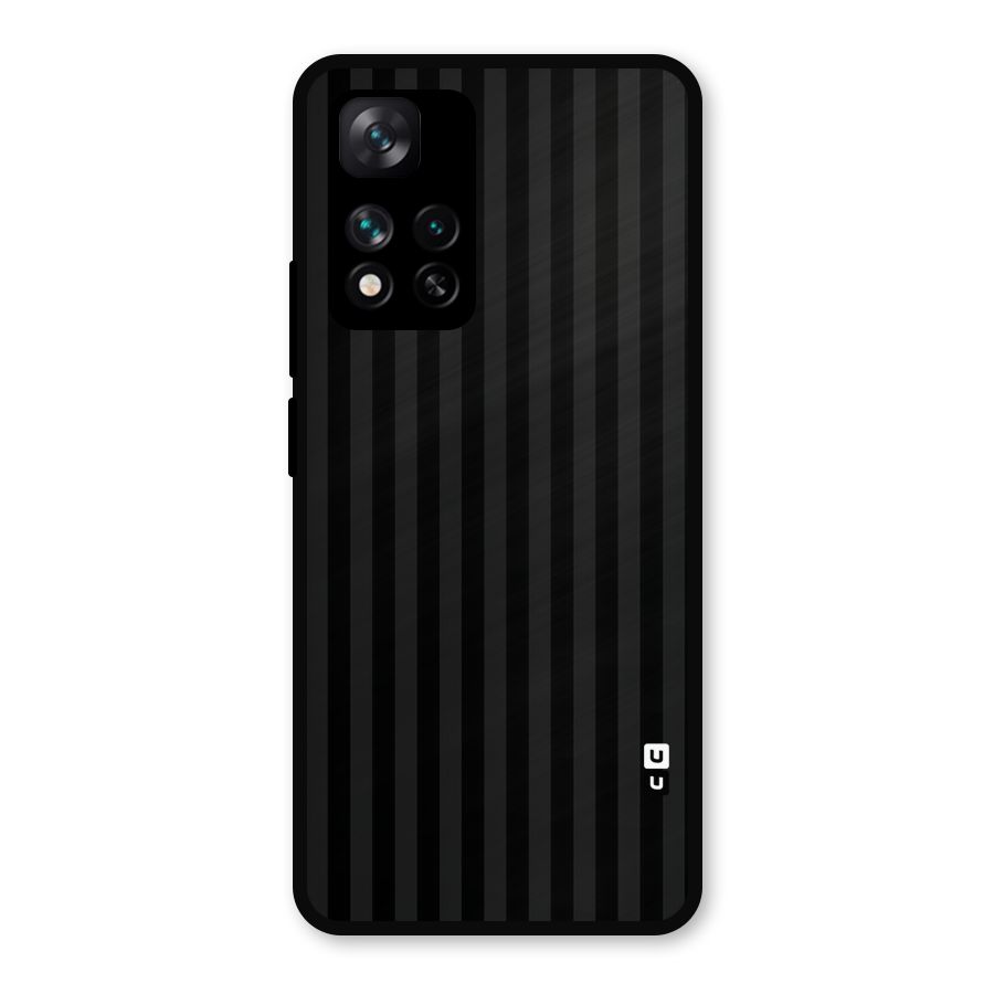Pleasing Dark Stripes Metal Back Case for Xiaomi 11i 5G