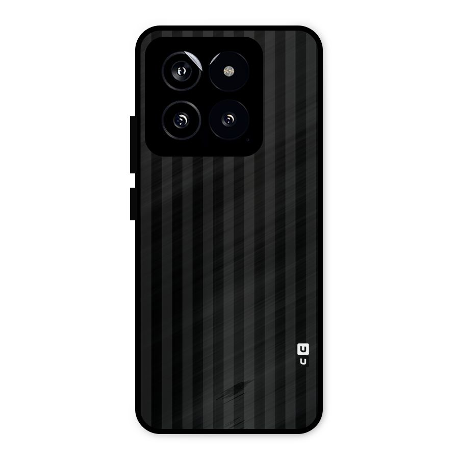Pleasing Dark Stripes Metal Back Case for Xiaomi 14