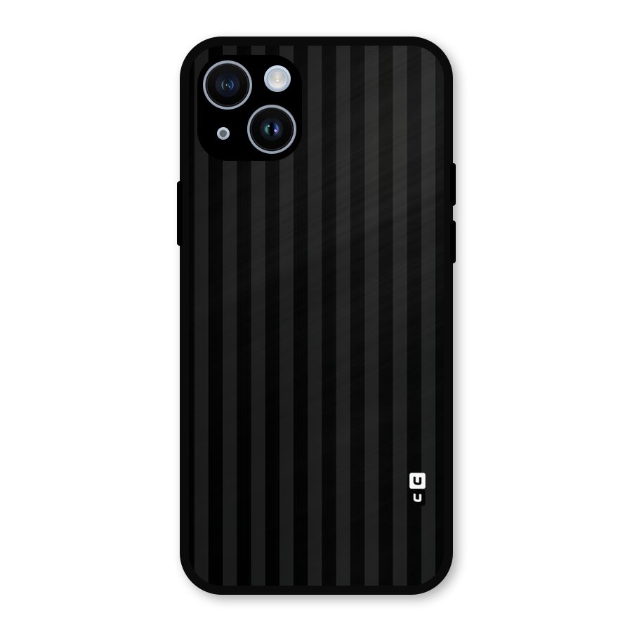 Pleasing Dark Stripes Metal Back Case for iPhone 14