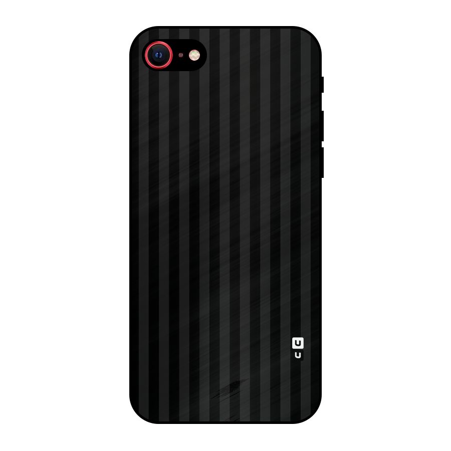 Pleasing Dark Stripes Metal Back Case for iPhone 7