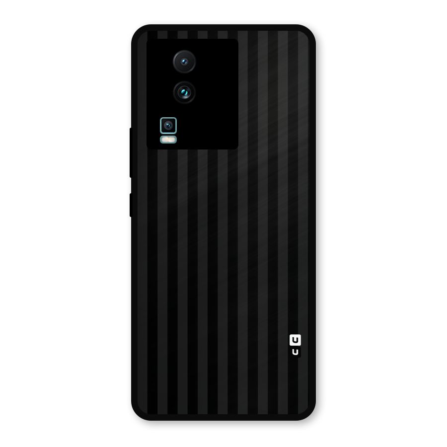 Pleasing Dark Stripes Metal Back Case for iQOO Neo 7