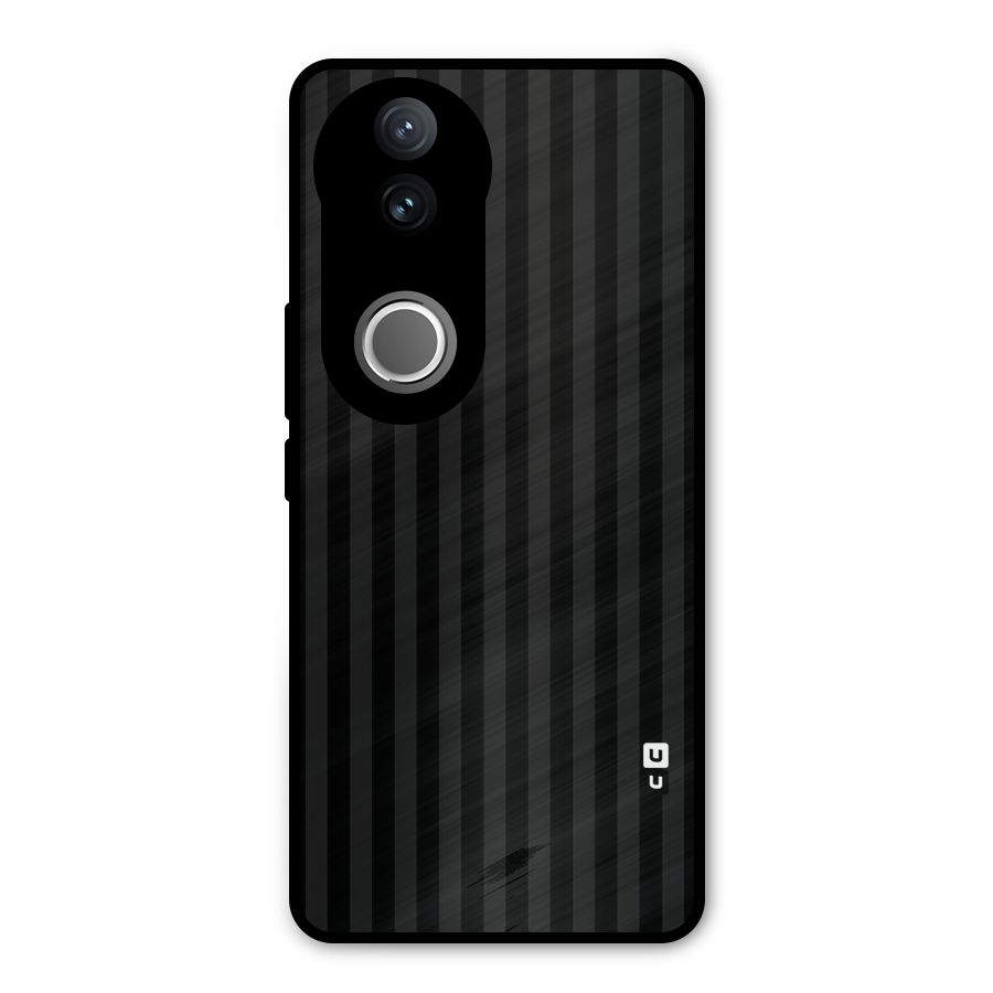 Pleasing Dark Stripes Metal Back Case for iQOO Z10R