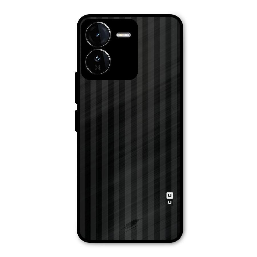 Pleasing Dark Stripes Metal Back Case for iQOO Z9