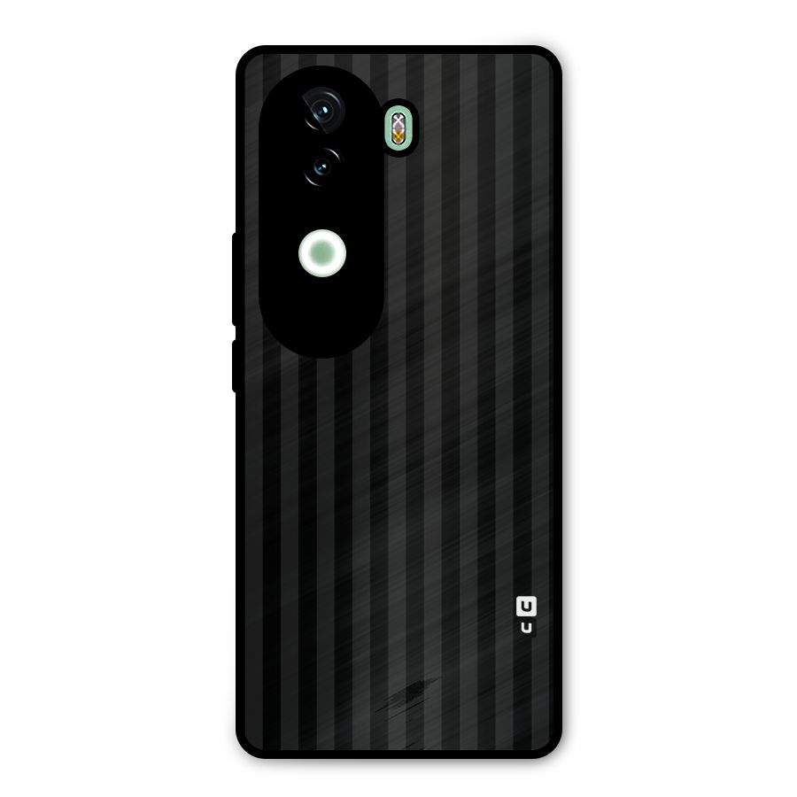 Pleasing Dark Stripes Metal Back Case for iQOO Z9s