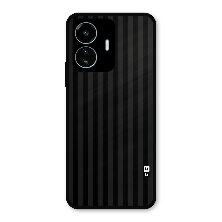Pleasing Dark Stripes Metal Back Case for vivo iQOO Z6 Lite 5G