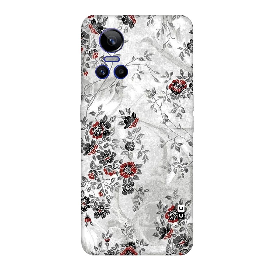 Pleasing Grey Floral Original Polycarbonate Back Case for Realme GT Neo 3