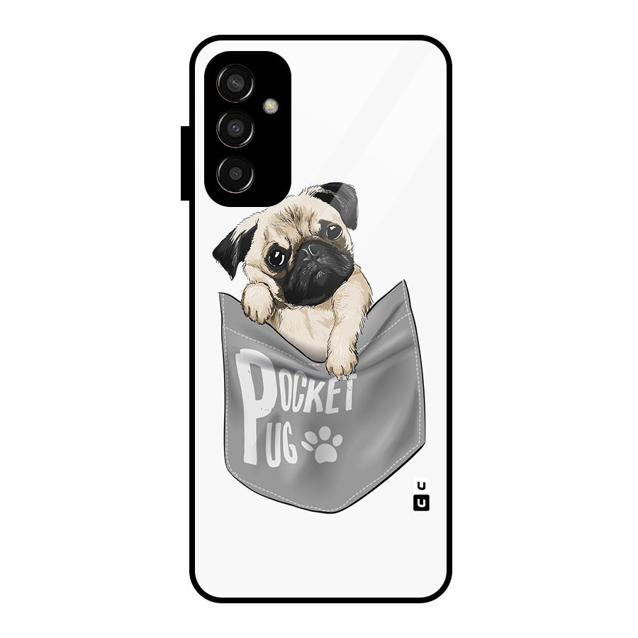 Pocket Pug Glass Back Case for Galaxy F13