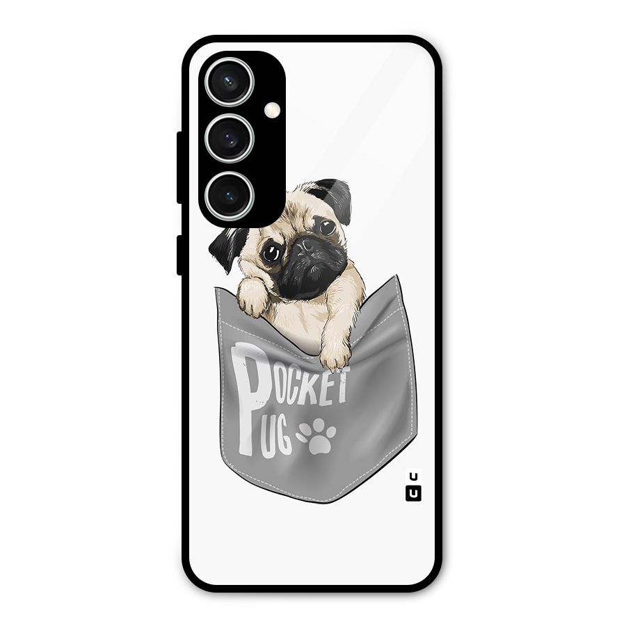 Pocket Pug Glass Back Case for Galaxy S23 FE