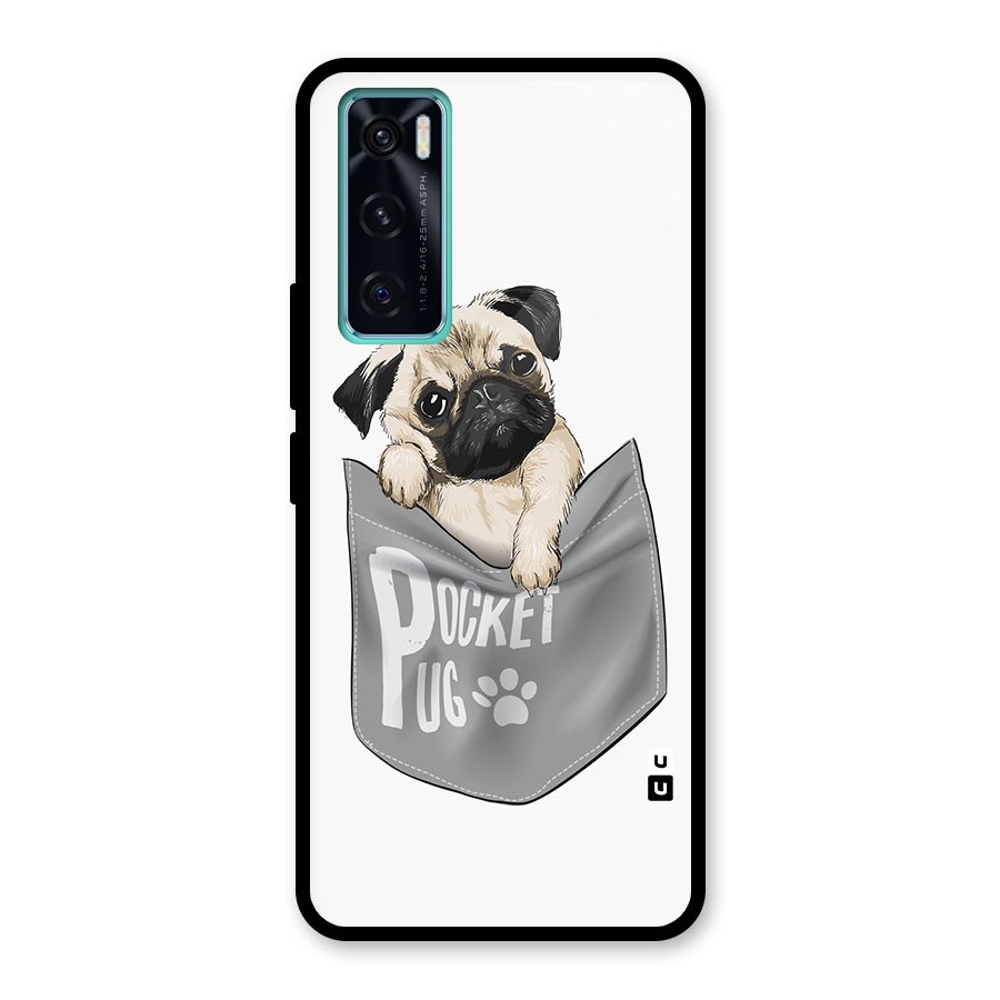 Pocket Pug Glass Back Case for Vivo V20 SE