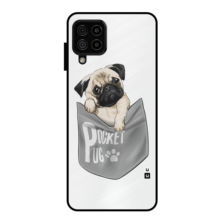 Pocket Pug Metal Back Case for Galaxy A22 4G