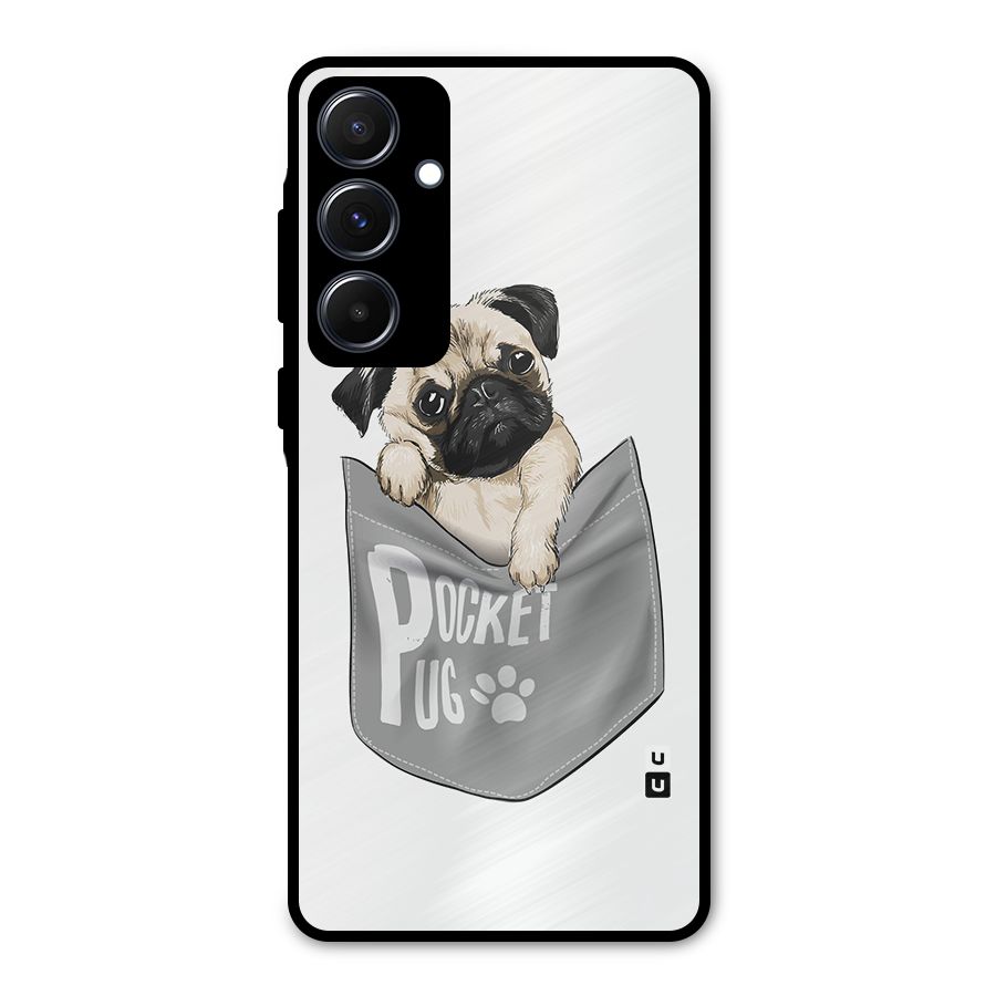 Pocket Pug Metal Back Case for Galaxy A55