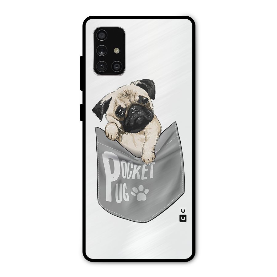 Pocket Pug Metal Back Case for Galaxy A71