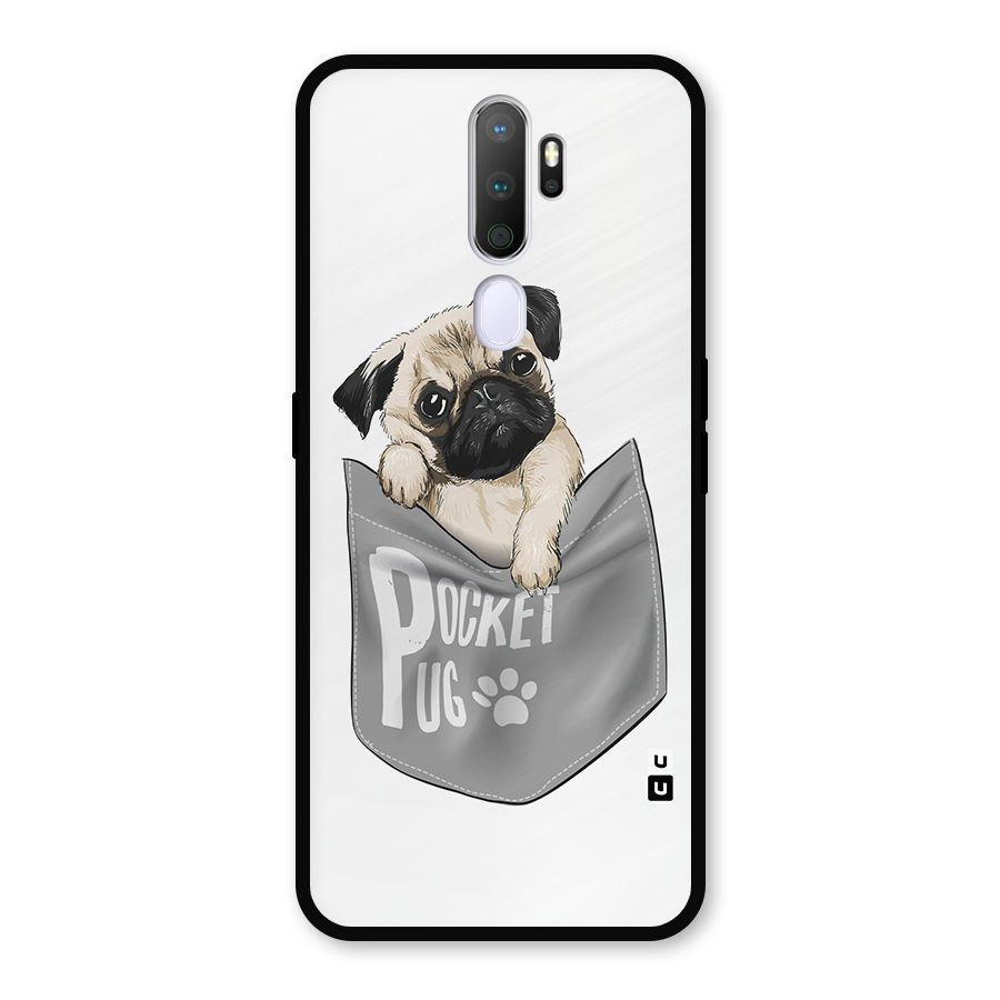 Pocket Pug Metal Back Case for Oppo A5 (2020)
