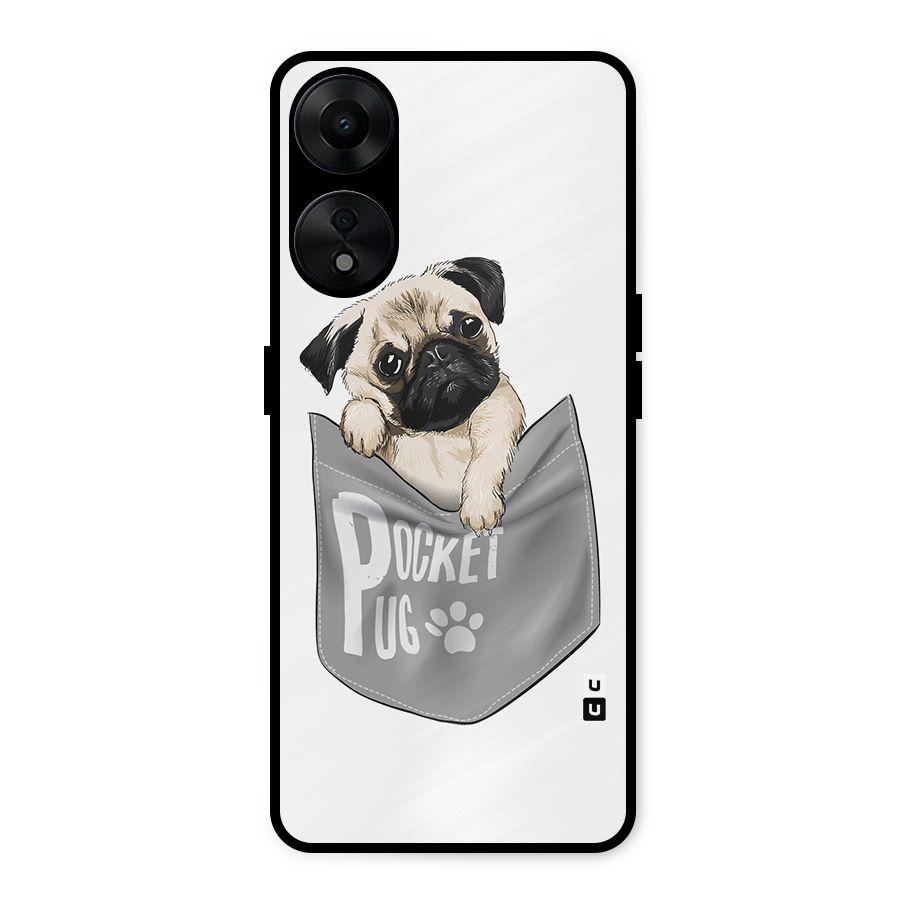 Pocket Pug Metal Back Case for Oppo A78 5G