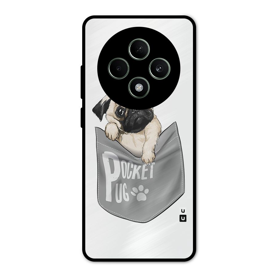Pocket Pug Metal Back Case for Oppo F27