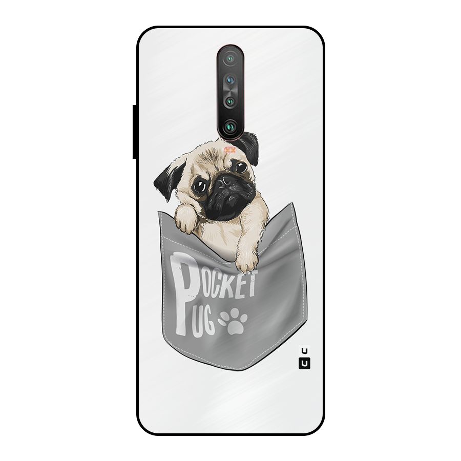 Pocket Pug Metal Back Case for Poco X2