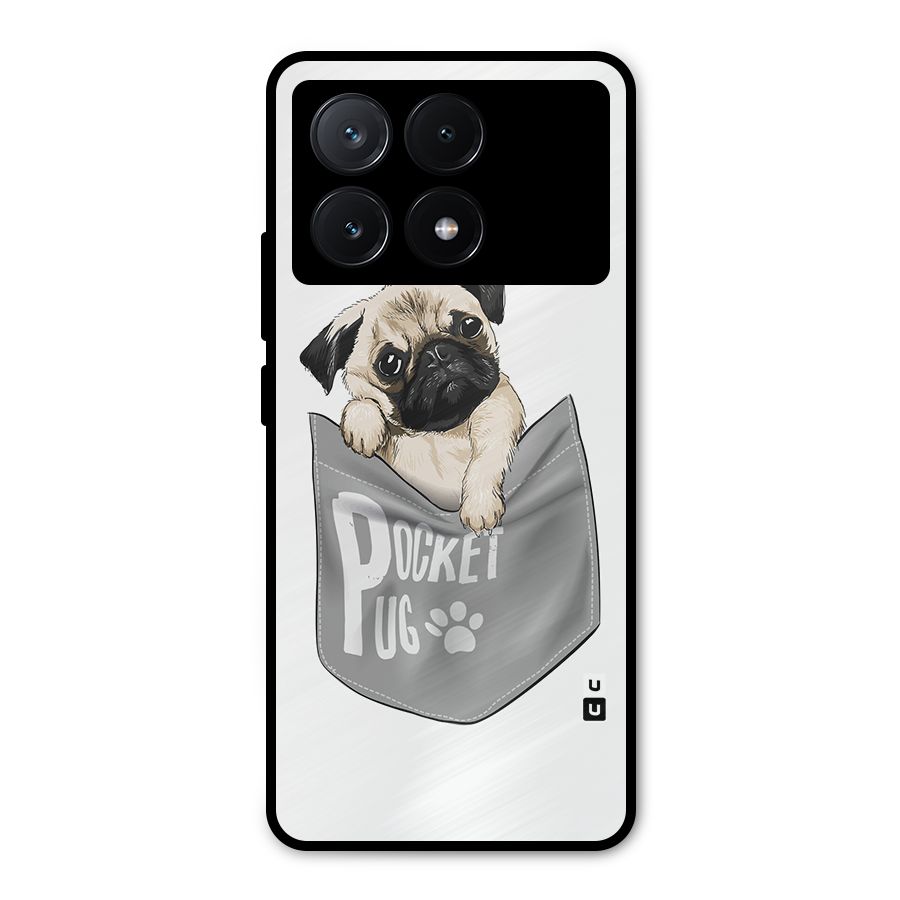 Pocket Pug Metal Back Case for Poco X6 Pro
