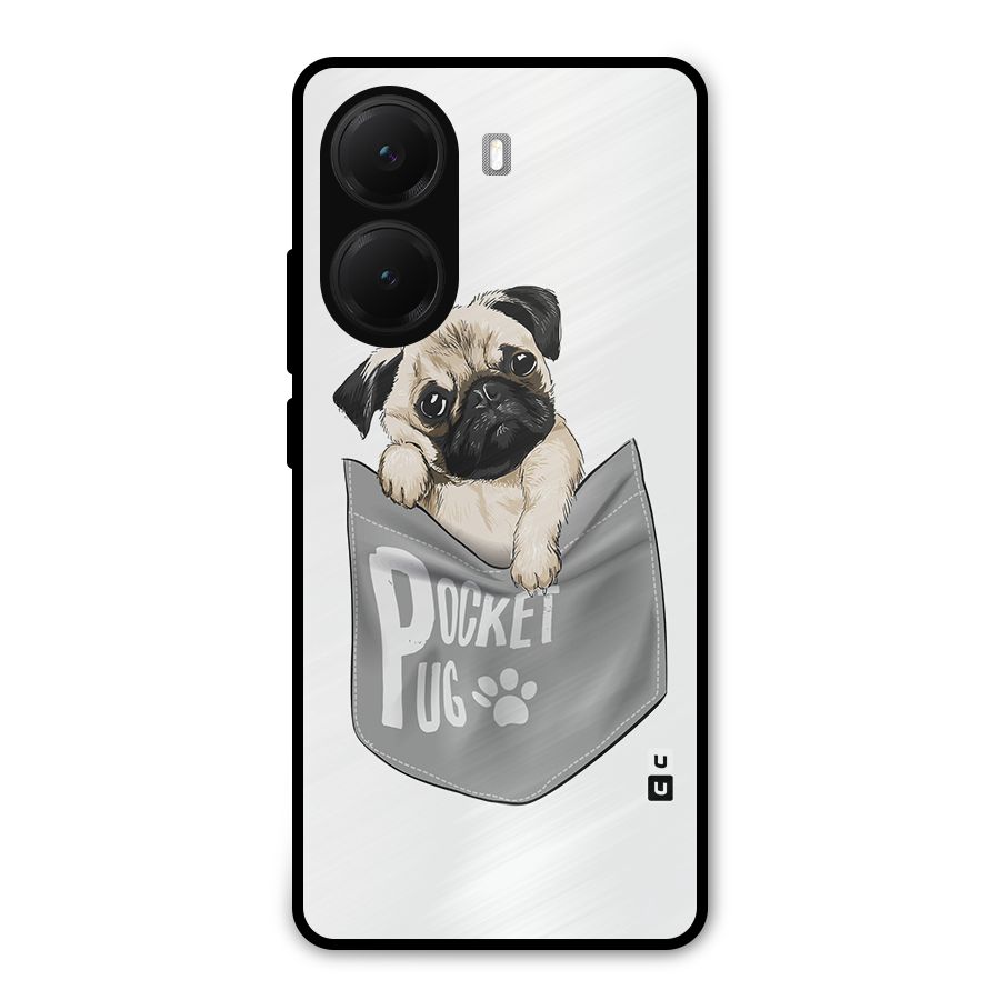 Pocket Pug Metal Back Case for Poco X7 Pro