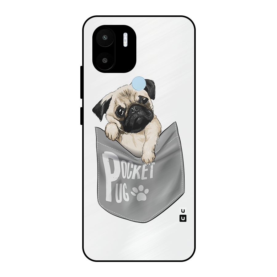 Pocket Pug Metal Back Case for Redmi A2+