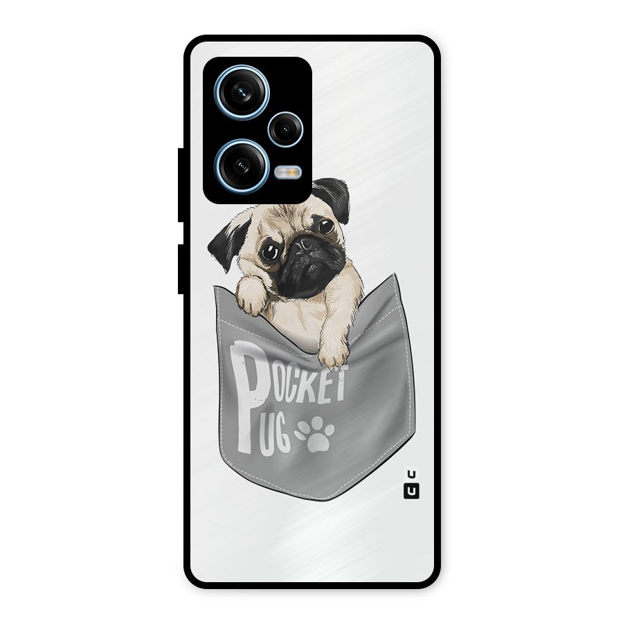 Pocket Pug Metal Back Case for Redmi Note 12 Pro