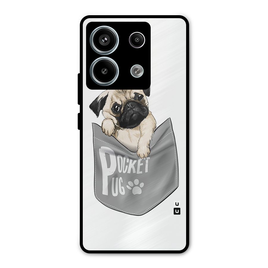 Pocket Pug Metal Back Case for Redmi Note 13 Pro 5G
