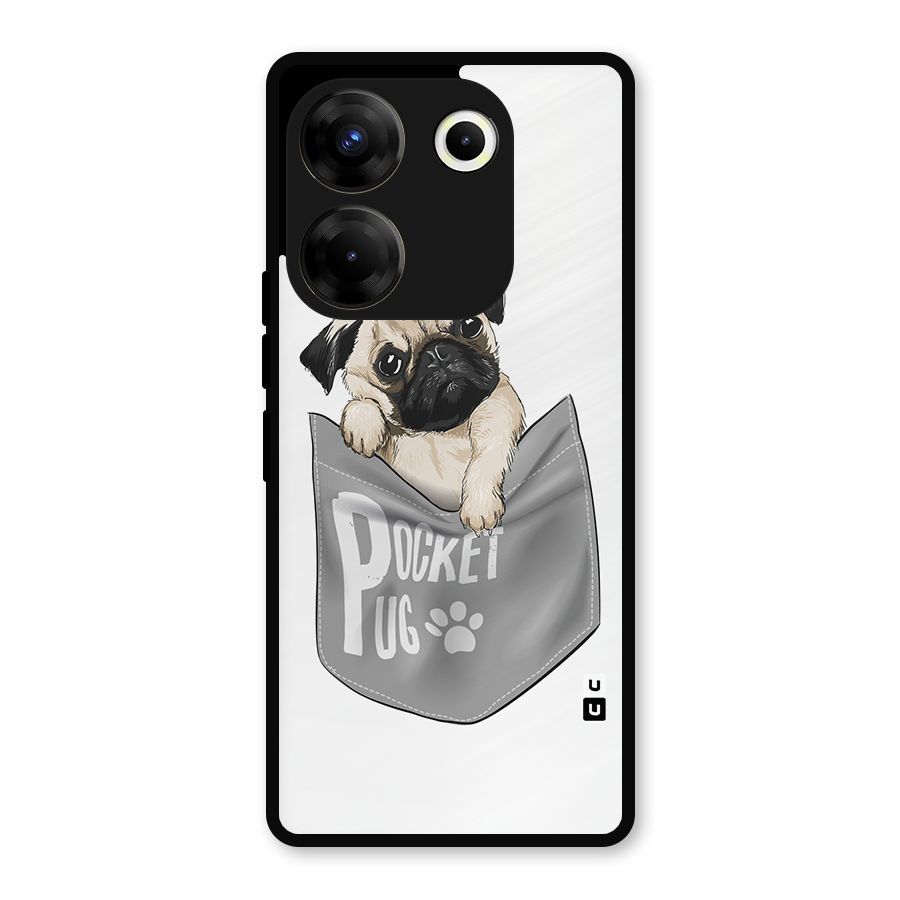 Pocket Pug Metal Back Case for Tecno Camon 20 Pro