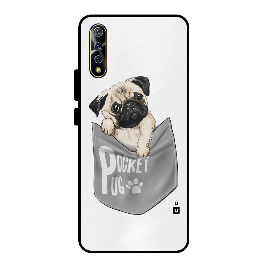 Pocket Pug Metal Back Case for Vivo S1
