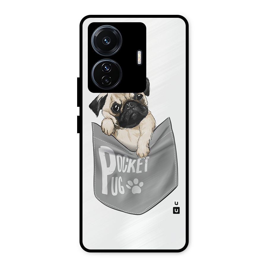 Pocket Pug Metal Back Case for Vivo T1 Pro