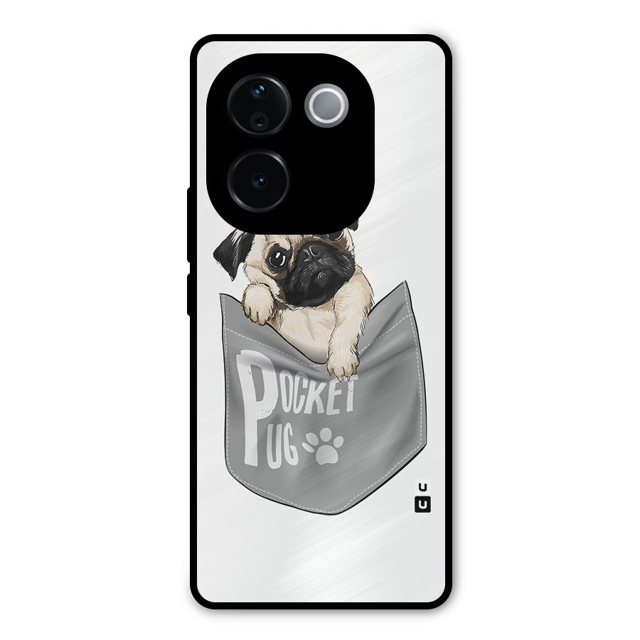 Pocket Pug Metal Back Case for Vivo T3 Pro