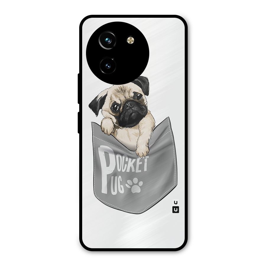 Pocket Pug Metal Back Case for Vivo T3x