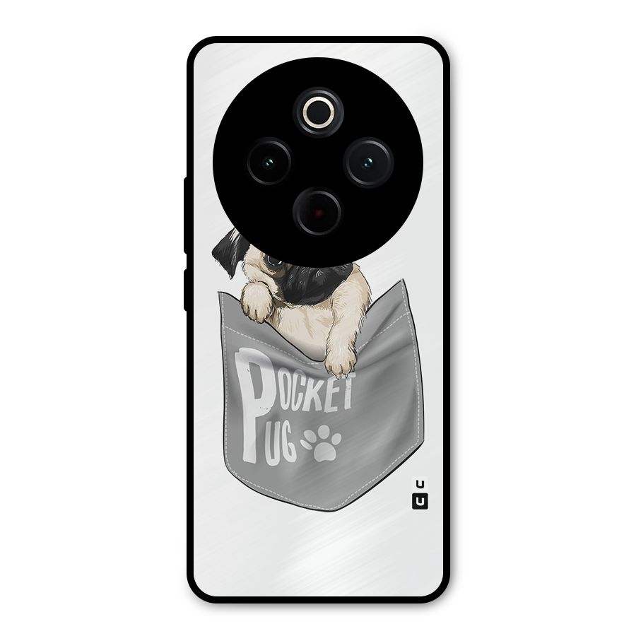 Pocket Pug Metal Back Case for Vivo T4