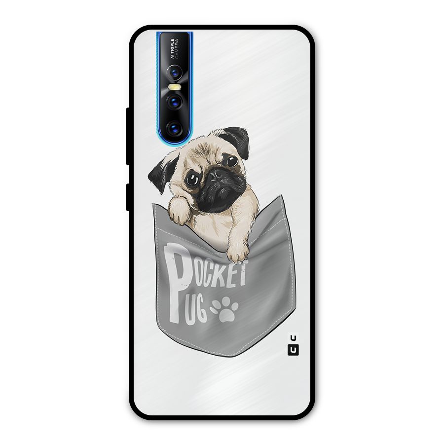 Pocket Pug Metal Back Case for Vivo V15 Pro