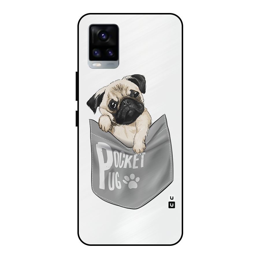 Pocket Pug Metal Back Case for Vivo V20 2021