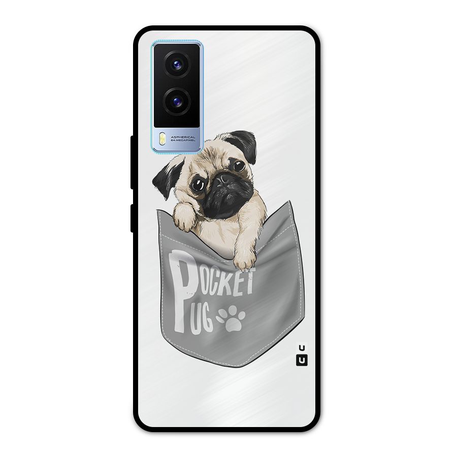 Pocket Pug Metal Back Case for Vivo V21e 5G