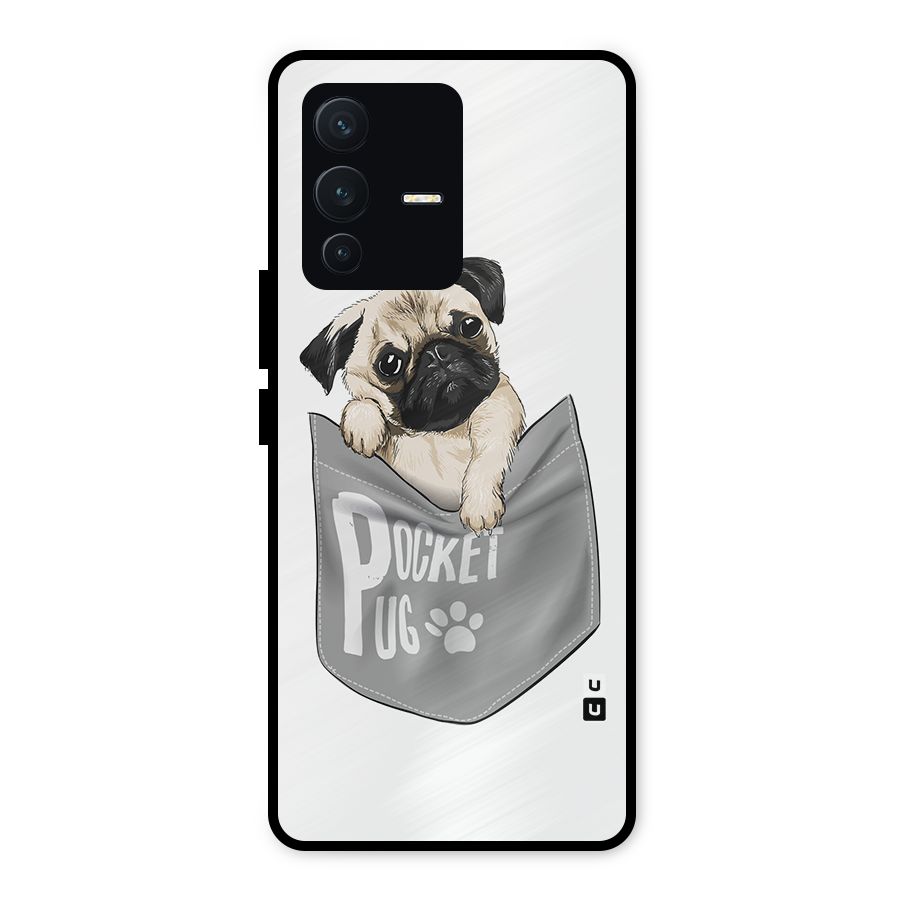 Pocket Pug Metal Back Case for Vivo V23 5G